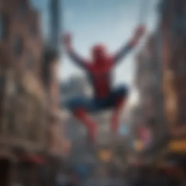 Spider-Man: Web Slingers Attraction Spider-Man attraction showcasing acrobatics and technology