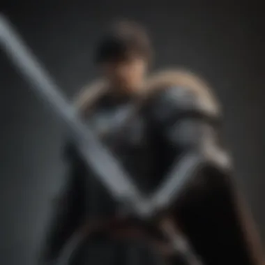 Berserk 1997: Warrior with Enormous Sword Warrior wielding a massive sword