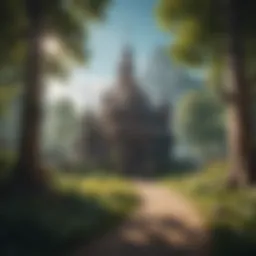 Enchanted Castle in a Fantasy World