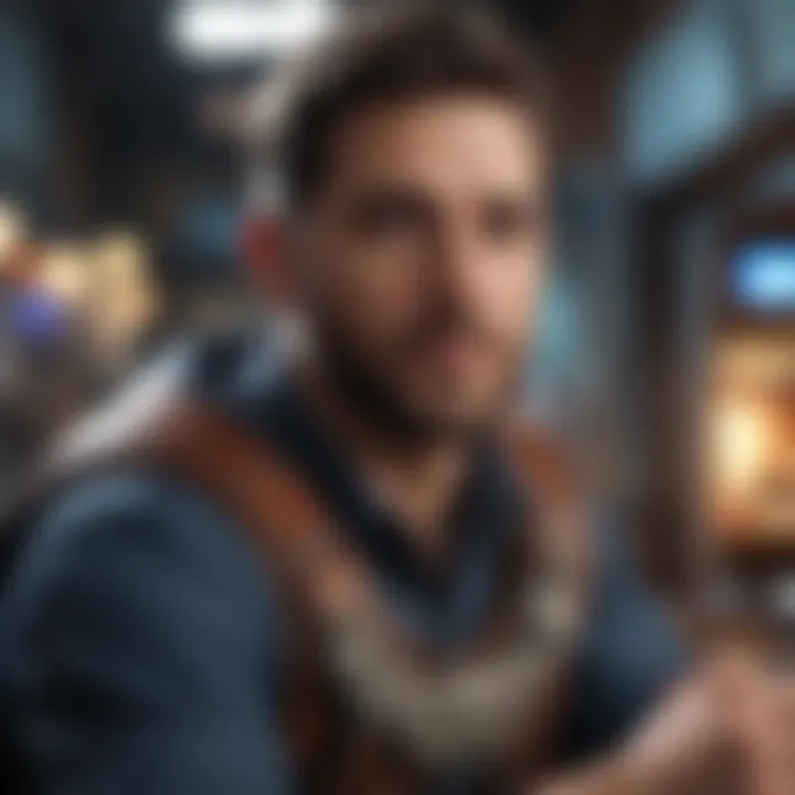A digital artist using advanced technology to create comic book illustrations.