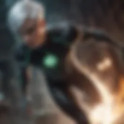 A visual representation of Danny Phantom in action, showcasing his ghostly abilities.