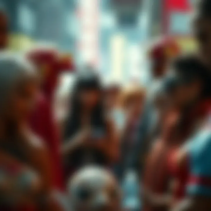 Diverse array of characters showcasing gacha game offerings