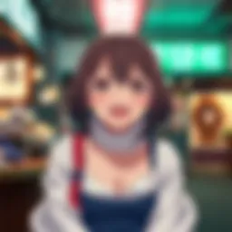 A captivating scene from a popular dubbed anime on Hulu