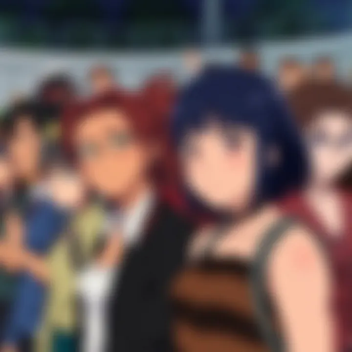 Diverse characters from various dubbed anime series available on Hulu