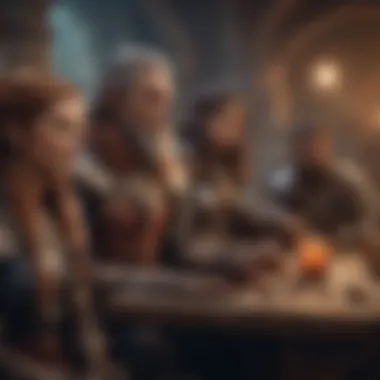 Adventurers of D&D 5E A vibrant fantasy scene depicting a diverse group of adventurers from various classes.