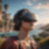 A breathtaking landscape from a virtual reality game showcasing vivid colors and intricate details