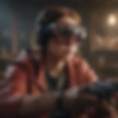 An intense gaming scene highlighting dynamic action and engaging gameplay mechanics