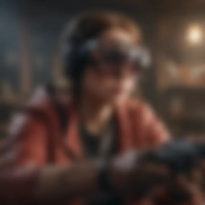 An intense gaming scene highlighting dynamic action and engaging gameplay mechanics