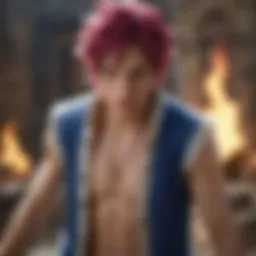 A captivating scene from Fairy Tail showcasing its vibrant characters
