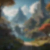 Concept art of a fantasy world funded through crowdfunding