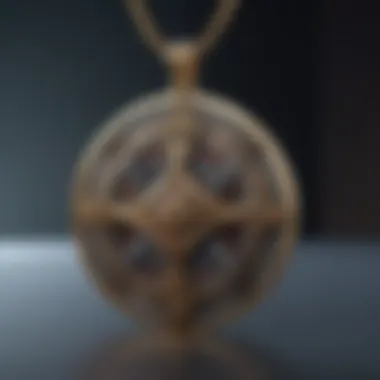 Intricately Designed Yu-Gi-Oh! Pendant with Mystical Symbols