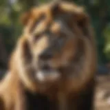 Majestic Lion in Virtual Zoo