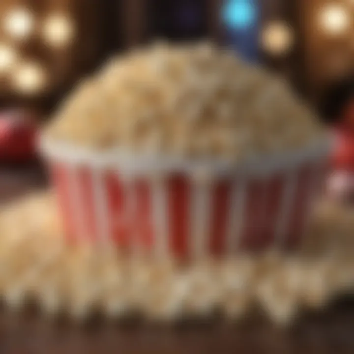 Festive holiday movie popcorn