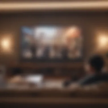 Diverse Anime Character Viewing Experience Illustration of diverse anime characters watching shows online
