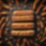 An abstract hotdog movie poster