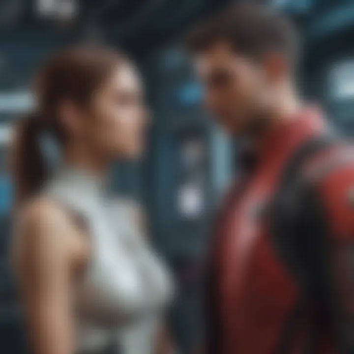 Abstract Concept Art of a Futuristic Love Story