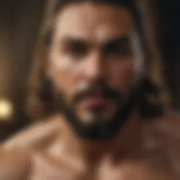 Jason Momoa in an intense scene from the Apple TV series