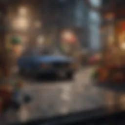 An intricate display of various LEGO model sets showcasing their diverse themes