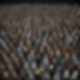 An intricate display of various LEGO Star Wars Character Packs showcasing unique characters.