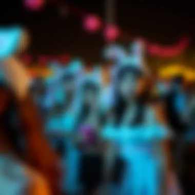 Lollita Enthusiasts at a Themed Gathering A gathering of Lollita enthusiasts at a themed event