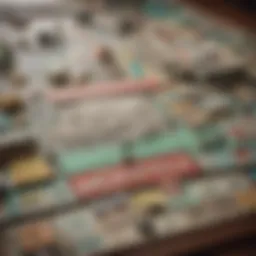 A vintage Monopoly game set showcasing its historical roots