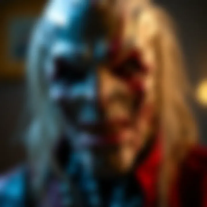 The Transformation: Morbius' Evolution A close-up of Morbius' transformation, highlighting the character's unique features.