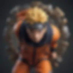 A collage of key Naruto characters showcasing their unique abilities