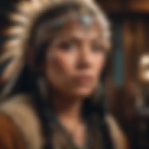A Native American filmmaker on set, capturing the essence of storytelling.
