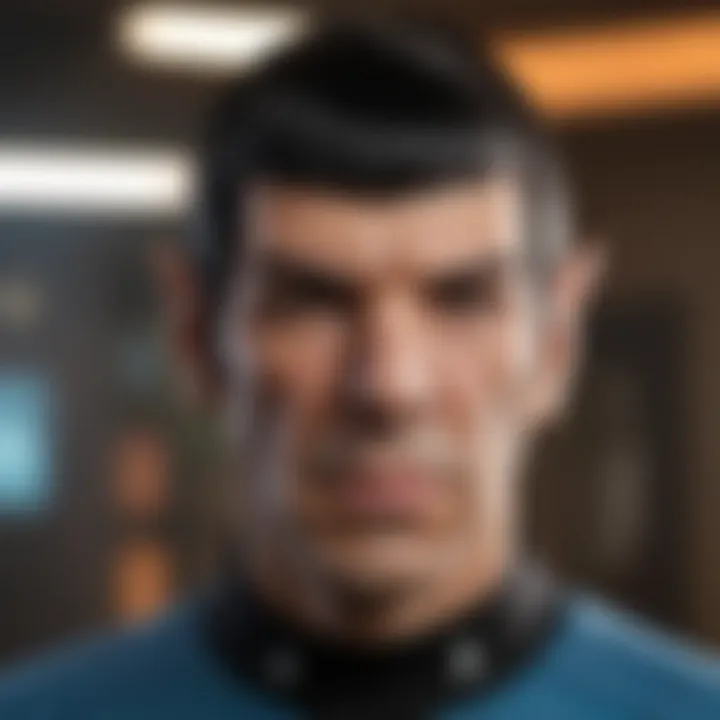 Artistic representation of Spock with a cleverly raised eyebrow