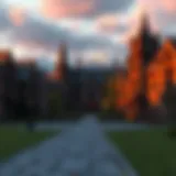 A majestic view of Strixhaven's magical campus