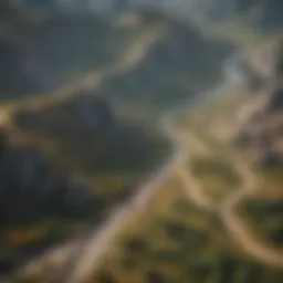 A detailed map featuring strategic points in a Switch RPG