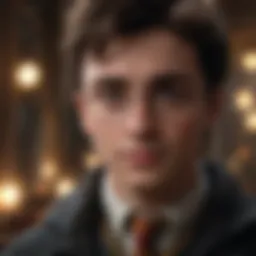 A wizarding scene from the Harry Potter series