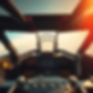 Detailed cockpit view of a fighter jet illustrating immersive gameplay.