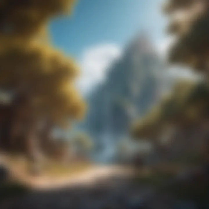 A vibrant fantasy world in a mobile MMORPG