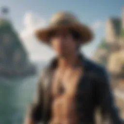 A captivating scene from One Piece showcasing the Straw Hat Pirates in action.