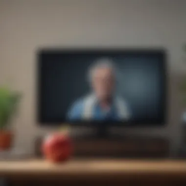 Unique Humor in Apple TV Comedy A striking promotional poster for an acclaimed comedy series available on Apple TV, highlighting its unique humor.