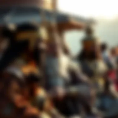 Immortal King and Friends in Harmony Artistic representation of the Immortal King interacting with friends in a serene environment