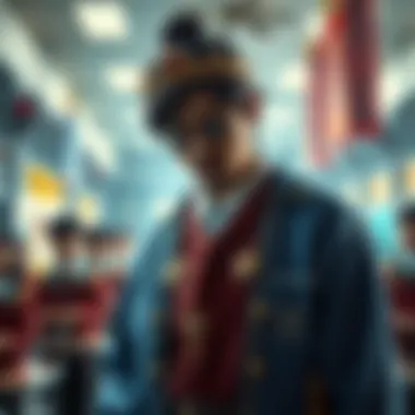 Immortal King Amidst School Life Illustration of the Immortal King's daily life in a vibrant school setting