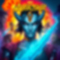 A stunning cover art of an Avatar comic showcasing vibrant colors and dynamic characters