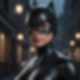 Catwoman in the shadows of Gotham City