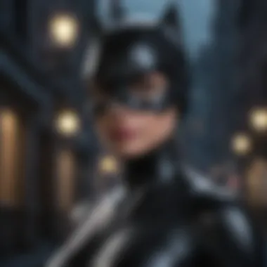 Catwoman in the shadows of Gotham City