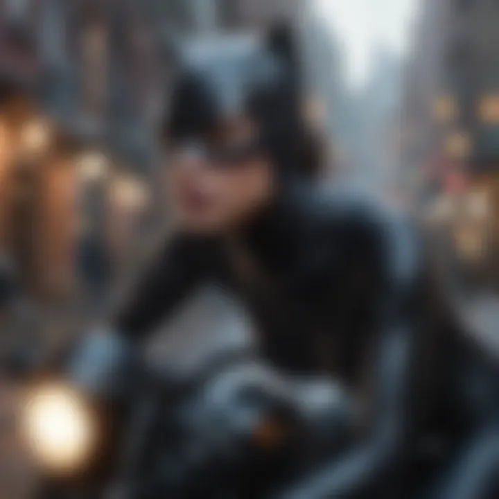 An artistic representation of Catwoman's journey