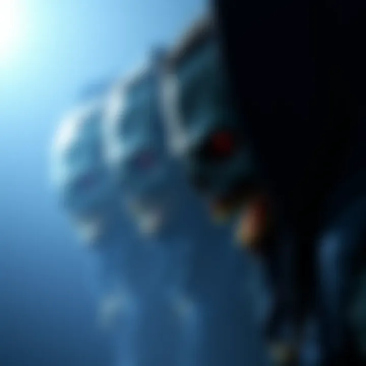 Artistic representation of Morbius's character evolution