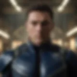 A dramatic scene featuring the main antagonist showcasing power