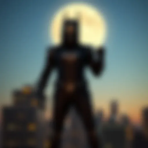Moon Knight: The Enigmatic Protector Moon Knight standing in a dramatic pose against a city skyline