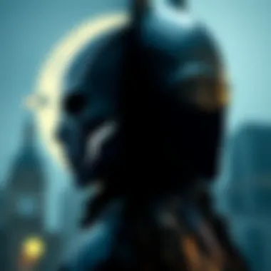 Duality of Identity: Moon Knight and Mister Knight A split image showcasing Moon Knight's moon motif alongside Mister Knight's urban aesthetic