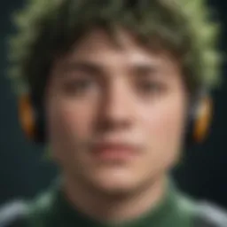 Advanced voice modulation interface showcasing Deku's signature style.