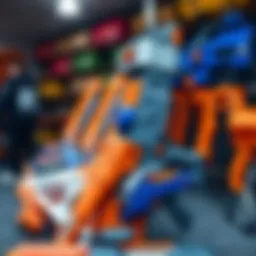 An impressive display of the largest Nerf guns available