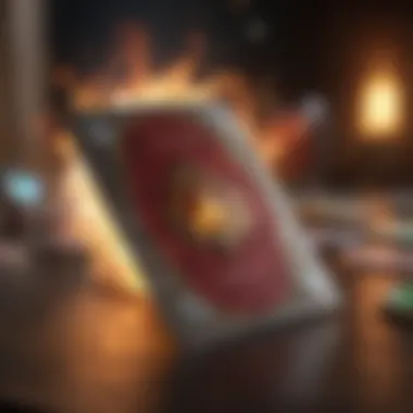 Dynamic Card Gameplay Digital cards being played in a synchronized motion