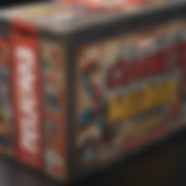 Classic Marvel Comic Box: A Closer Look A detailed close-up of a classic Marvel comic box